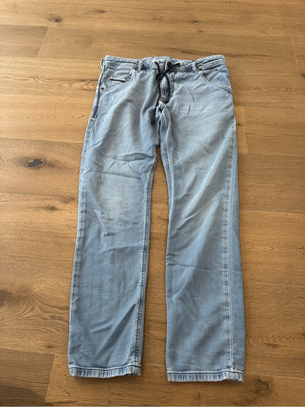 Diesel KROOLY Light Blue Relaxed Fit Drawstring Jeans